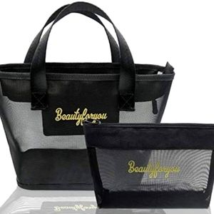Wilnara "Beauty For You" Mesh Toiletry Bag Set